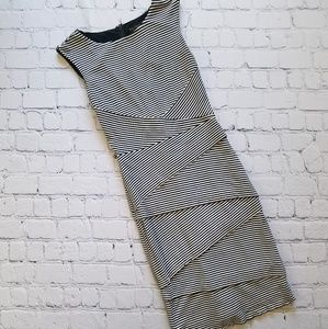 White House Black Market Striped Dress Sz 4